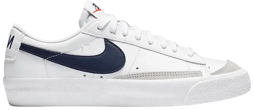 Giày Nike Blazer Low 77 GS 'White Midnight Navy' DA4074-100