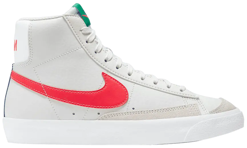 Giày Nike Blazer Mid 77 GS 'Platinum Tint Bright Crimson' DA4086-004