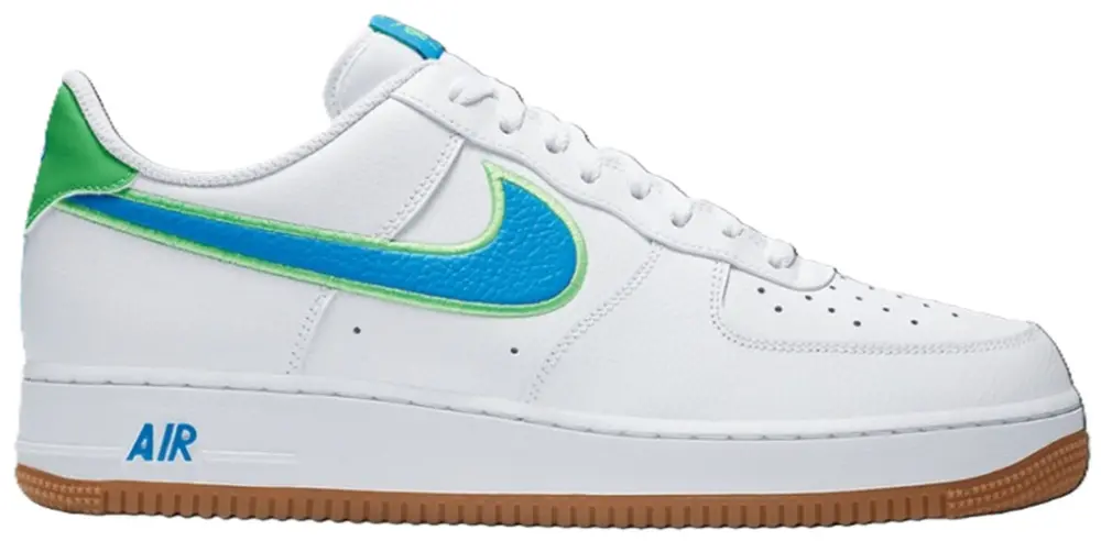 Giày Nike Air Force 1 Low 'White Bright Blue Green' DA4660-100