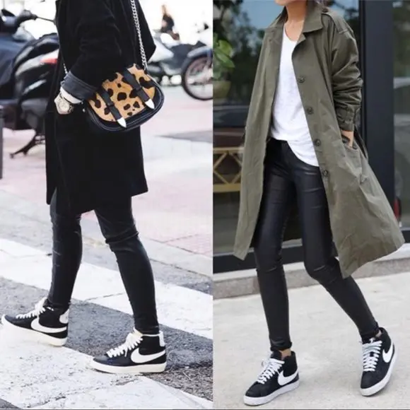 Alternative view of Giày Nike Blazer Mid GS 'Black' DA4672-001