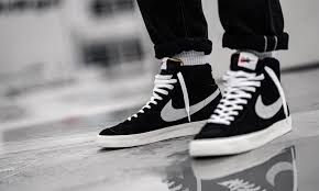 Giày Nike Blazer Mid GS 'Black' DA4672-001 - Ảnh 4