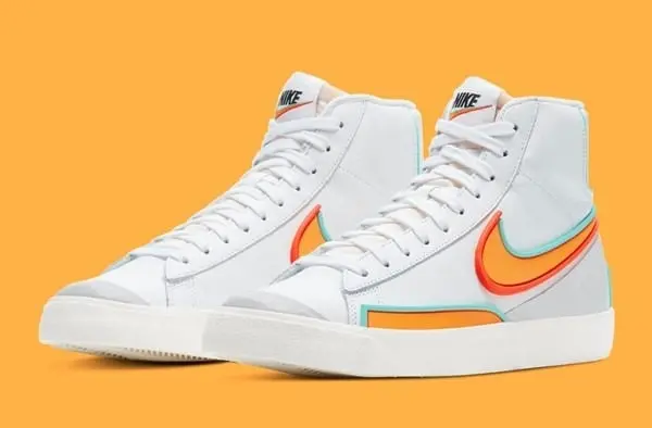 Alternative view of Giày Nike Blazer Mid '77 Infinite 'White Kumquat' DA7233-100