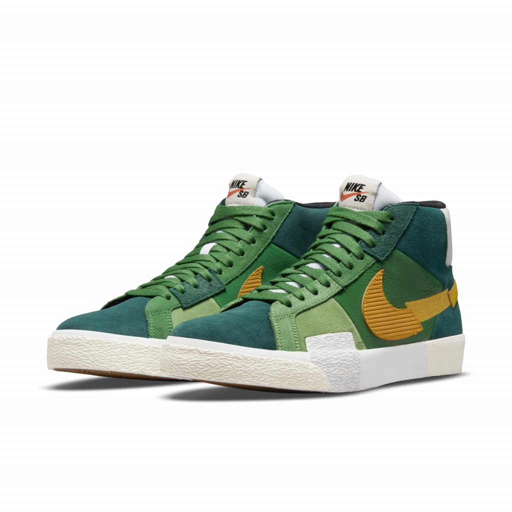 Giày Nike Blazer Mid ‘Mosaic Green’ DA8854-300 - Ảnh 2