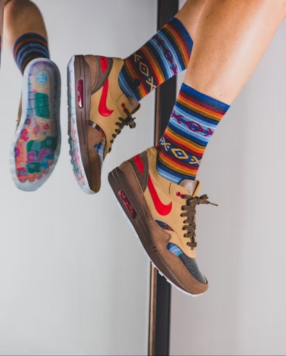 Giày Nike CLOT x Air Max 1 'Kiss Of Death CHA' DD1870-200 - Ảnh 4