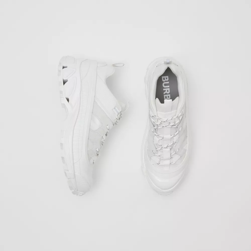 Giày Burberry Nylon and Suede Arthur 'Off White' 80203471 - Ảnh 5