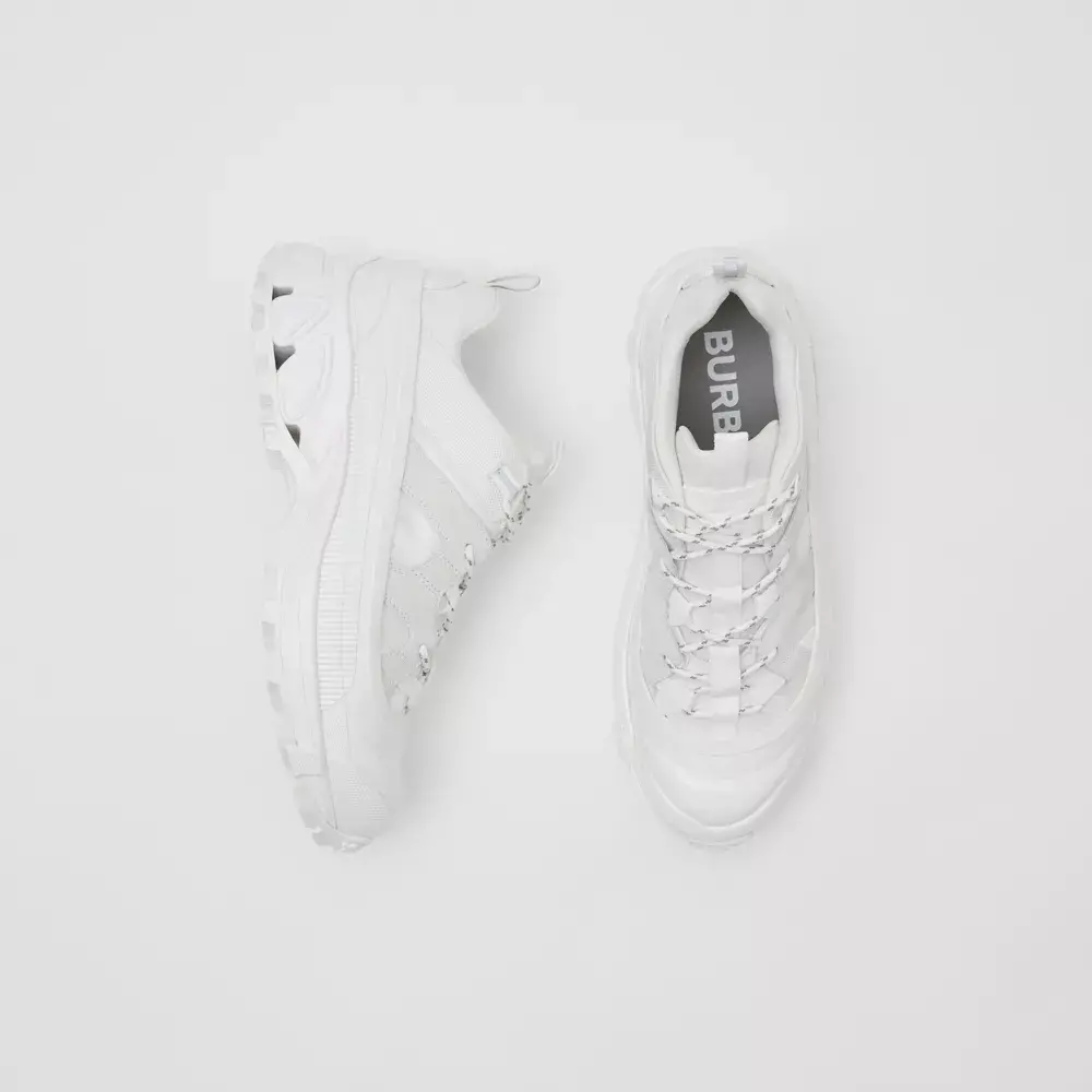 Giày Burberry Nylon and Suede Arthur 'Off White' 80203471 - Ảnh 5