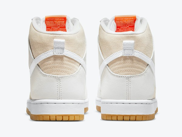 Giày Nike Dunk High Pro ISO SB 'Unbleached Pack - Natural' DA9626-100 - Ảnh 5