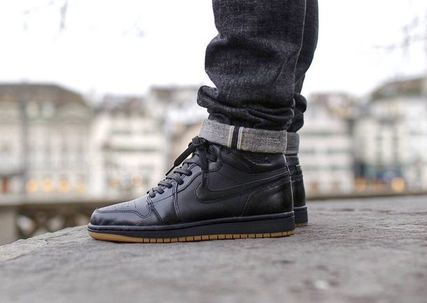 Giày Nike Air Jordan 1 Retro Black Gum 555088-020 - Ảnh 5