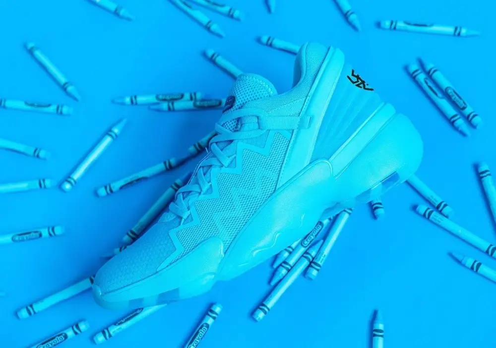 Alternative view of Giày Adidas Crayola x D.O.N. Issue #2 GCA 'Signal Cyan' FW9047