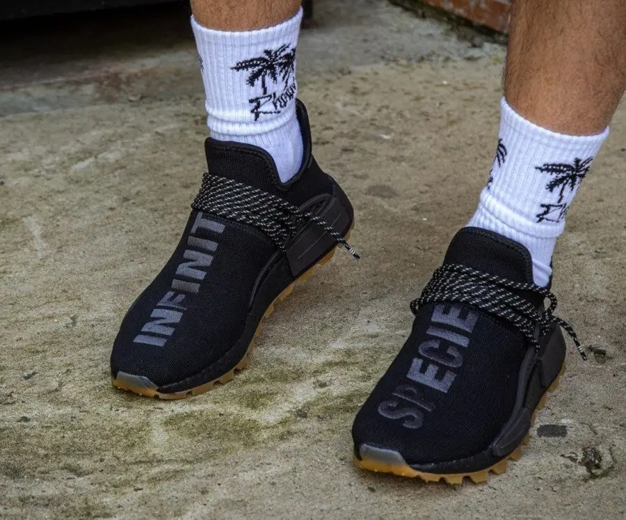 Giày Adidas NMD Hu Trail Pharrell Black EG7836 - Ảnh 4