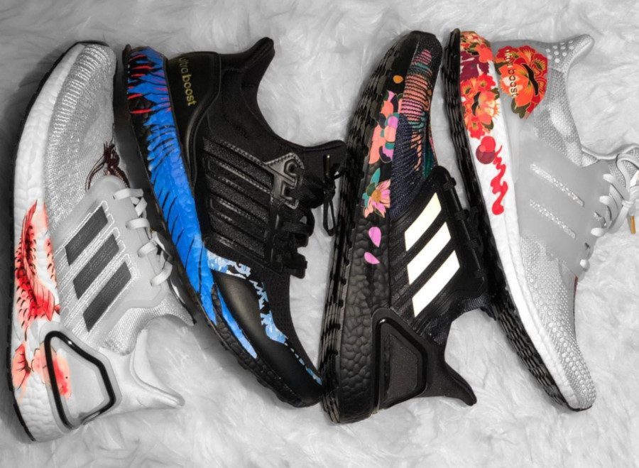 Giày Adidas UltraBoost 2020 'Chinese New Year Grey Floral' FW4314 - Ảnh 4