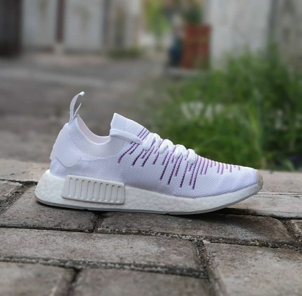Giày Adidas Wmns NMD_R1 STLT PK 'Cloud White Purple' BD8017 - Ảnh 2
