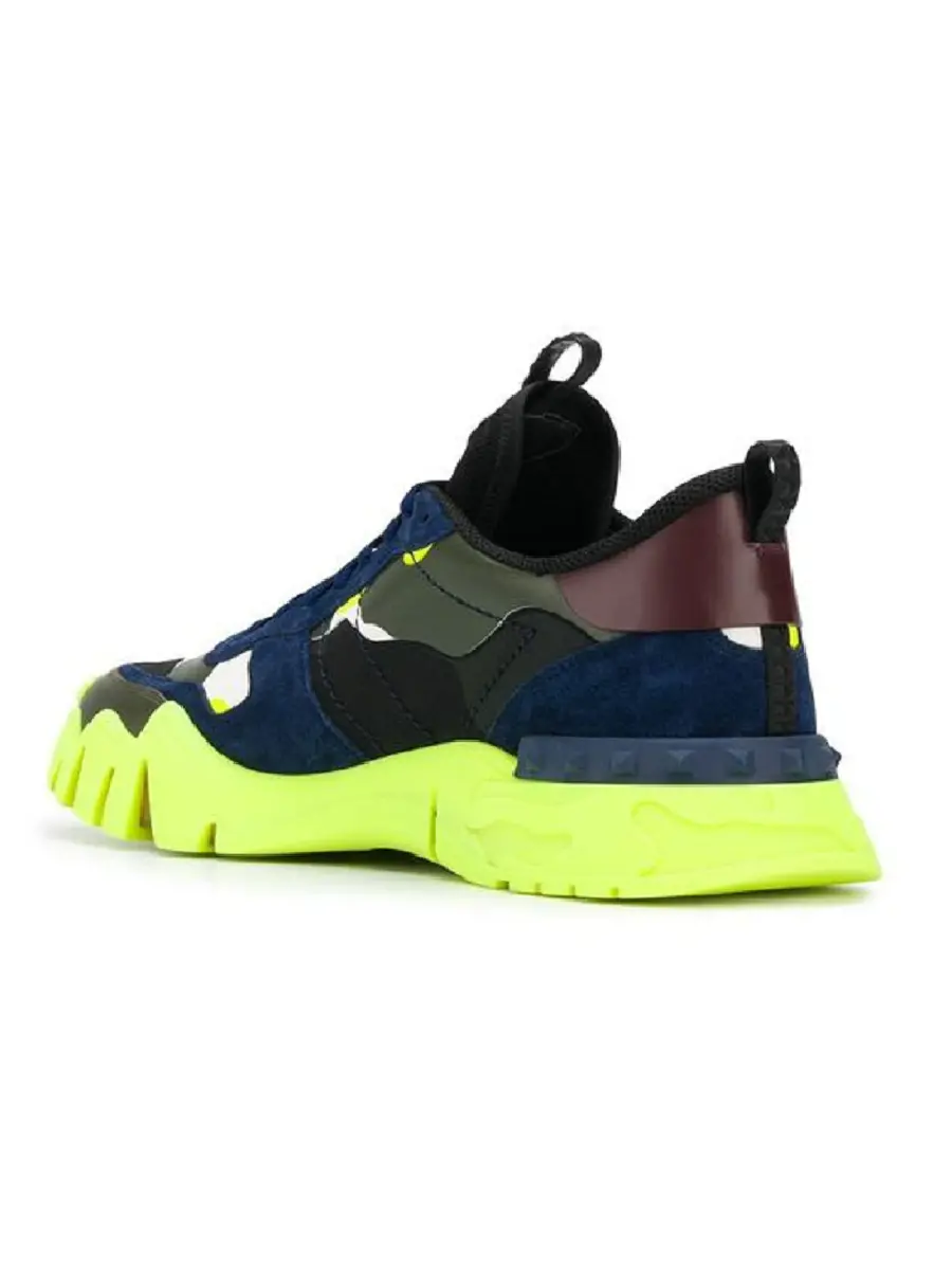Giày Valentino Rockrunner Plus 'Camo Yellow' UY2S0C88NPG55Y - Ảnh 4