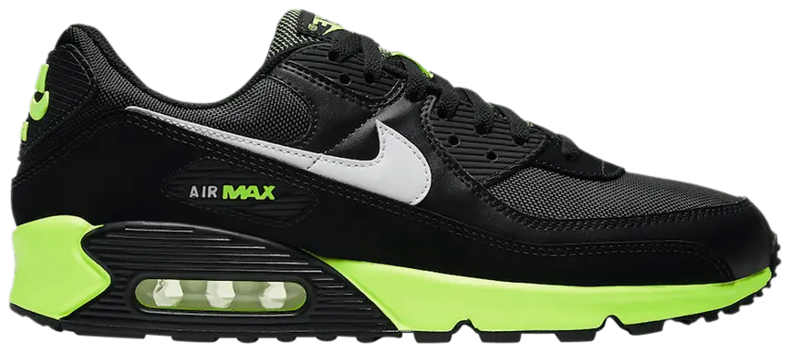 Giày Nike Air Max 90 'Black Hot Lime' DB3915-001