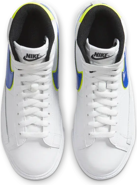 Alternative view of Giày Nike Blazer Mid GS 'Racer Blue Volt' DB4677-100