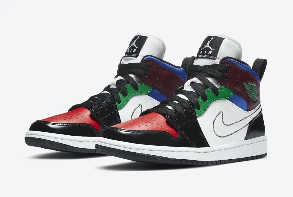 Giày Nike Wmns Air Jordan 1 Mid SE 'Multi-Color' DB5454-001 - Ảnh 10