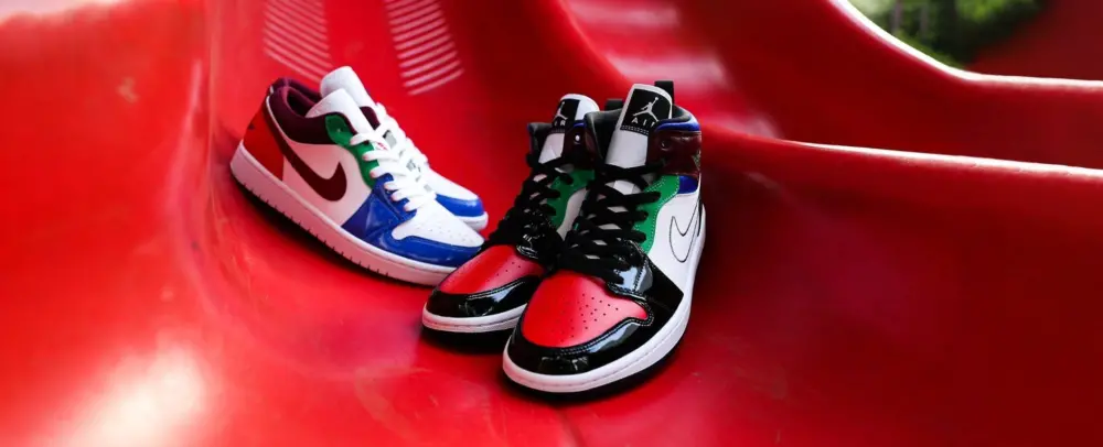 Giày Nike Wmns Air Jordan 1 Mid SE 'Multi-Color' DB5454-001 - Ảnh 9