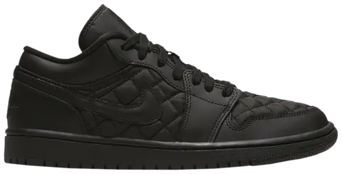 Giày Nike Wmns Air Jordan 1 Low 'Triple Black Quilted' DB6480-001
