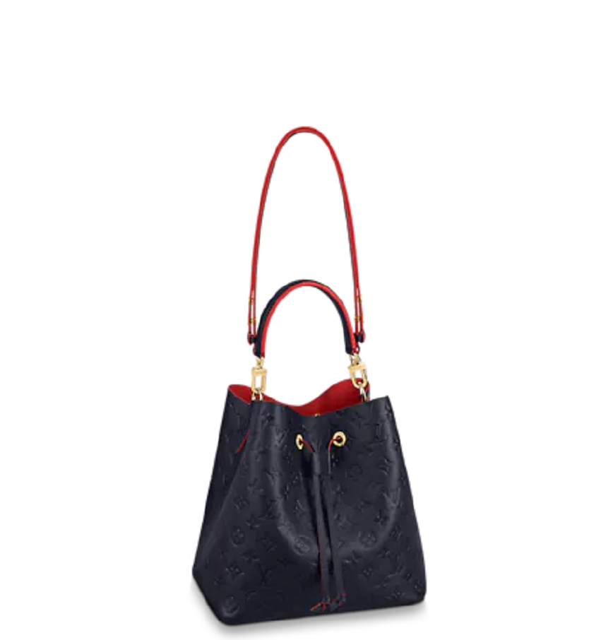 Túi Louis Vuitton Neonoe MM Monogram Empreinte 'Navy Blue Red' M45306 - Ảnh 7