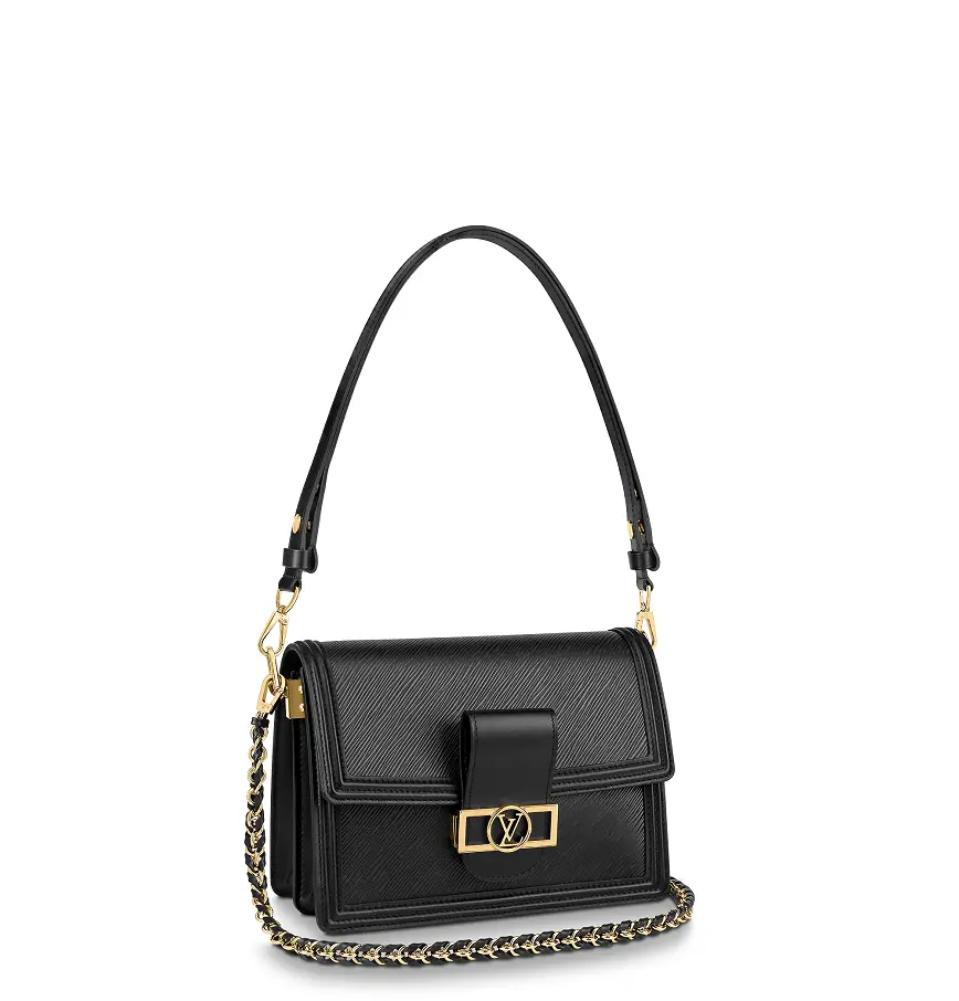 Túi Louis Vuitton Dauphine MM Epi 'Black' M56141 - Ảnh 7