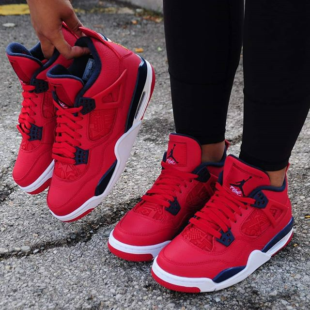 Giày Nike Air Jordan 4 Retro GS 'FIBA' 408452-617 - Ảnh 6