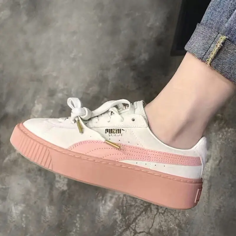 Alternative view of Giày Puma Suede Platform Core 'White Powder' 363559-12