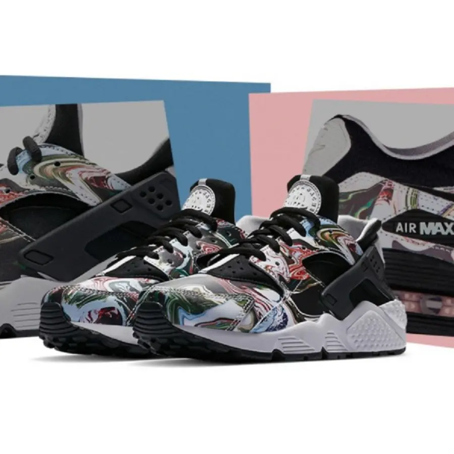 Giày Nike Wmns Air Huarache ‘Marble Dye’ 683818-017 - Ảnh 5