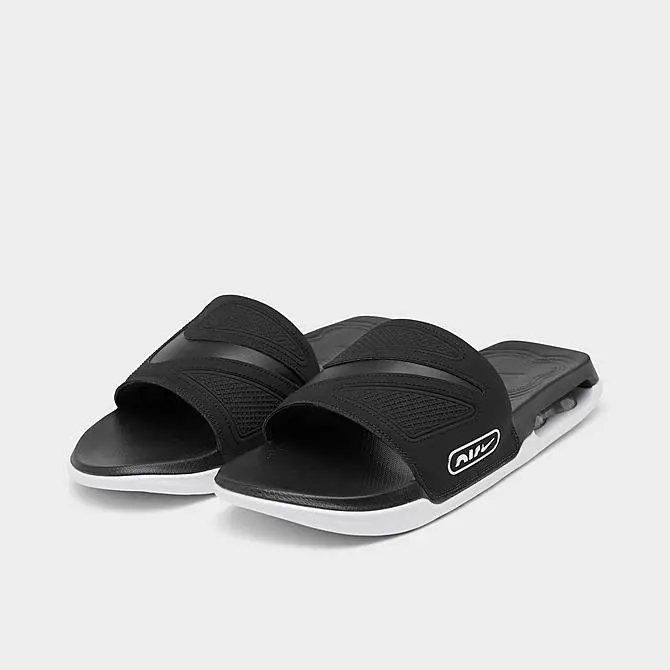 Alternative view of Dép Nike Air Max Cirro Slide 'Black Metallic Silver' DC1460-004