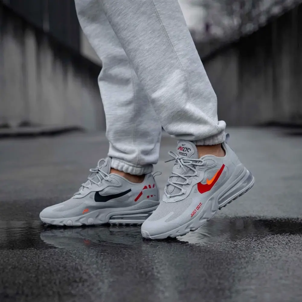 Giày Nike Air Max 270 React 'Just Do It - Wolf Grey' CT2203-002 - Ảnh 4