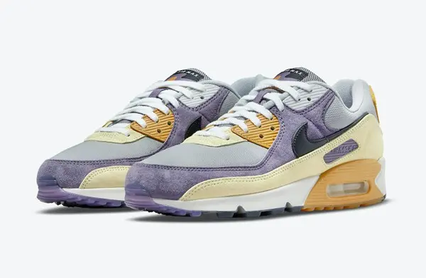 Giày Nike Air Max 90 NRG 'Court Purple Lemon Drop' DC6083-500 - Ảnh 3