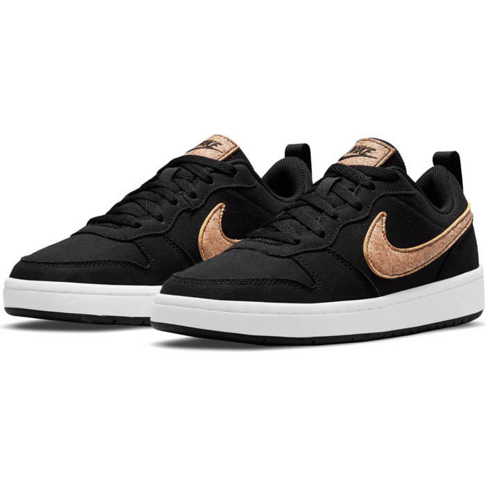 Giày Nike Court Borough Low 2 Canvas GS 'Black Cork' DC7949-001 - Ảnh 2