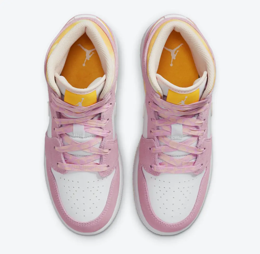 Alternative view of Giày Nike Air Jordan 1 Mid SE GS 'Arctic Pink' DC9517-600