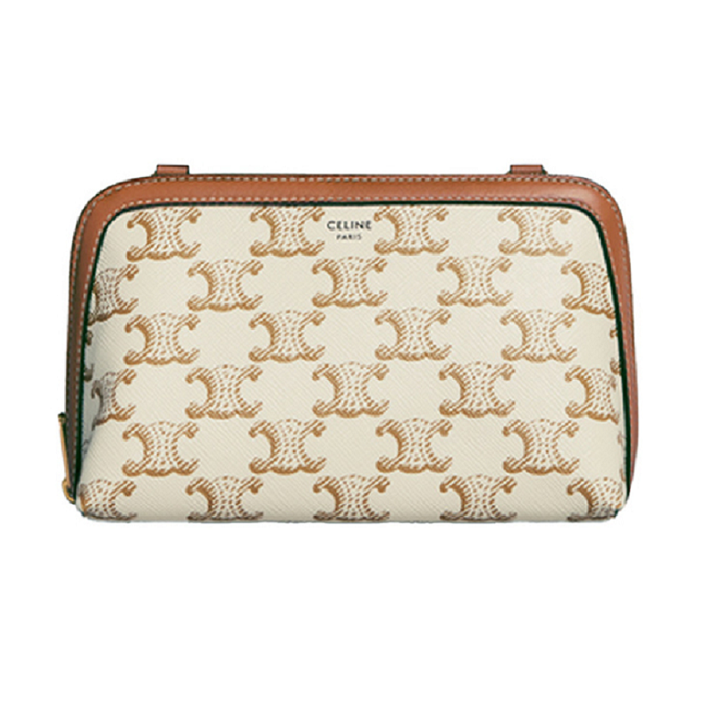 Túi Celine Clutch With Chain Canvas 'White Tan' 10E382CBX-01TA