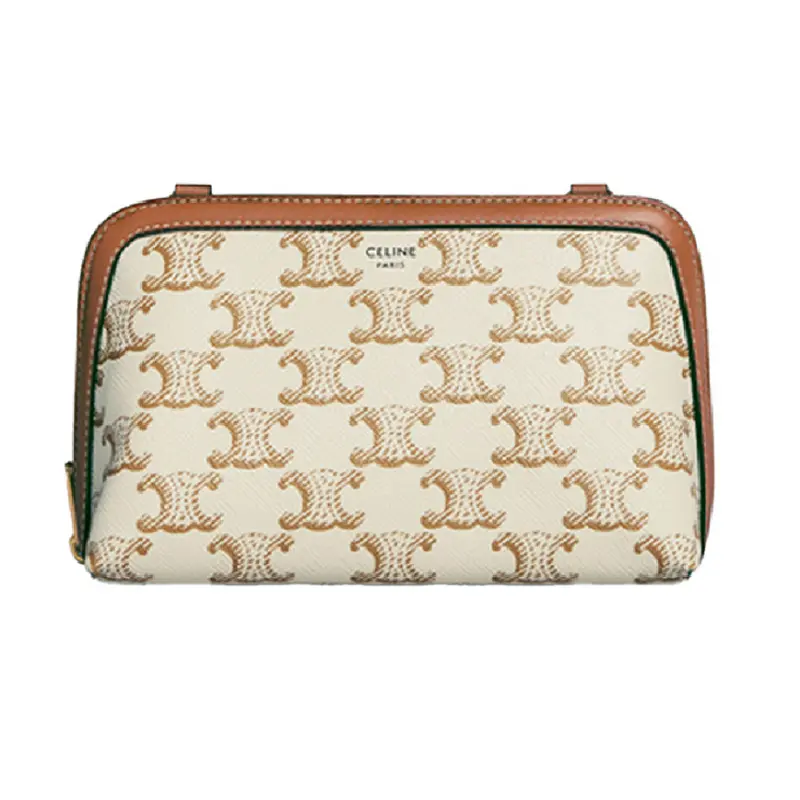 Túi Celine Clutch With Chain Canvas 'White Tan' 10E382CBX-01TA