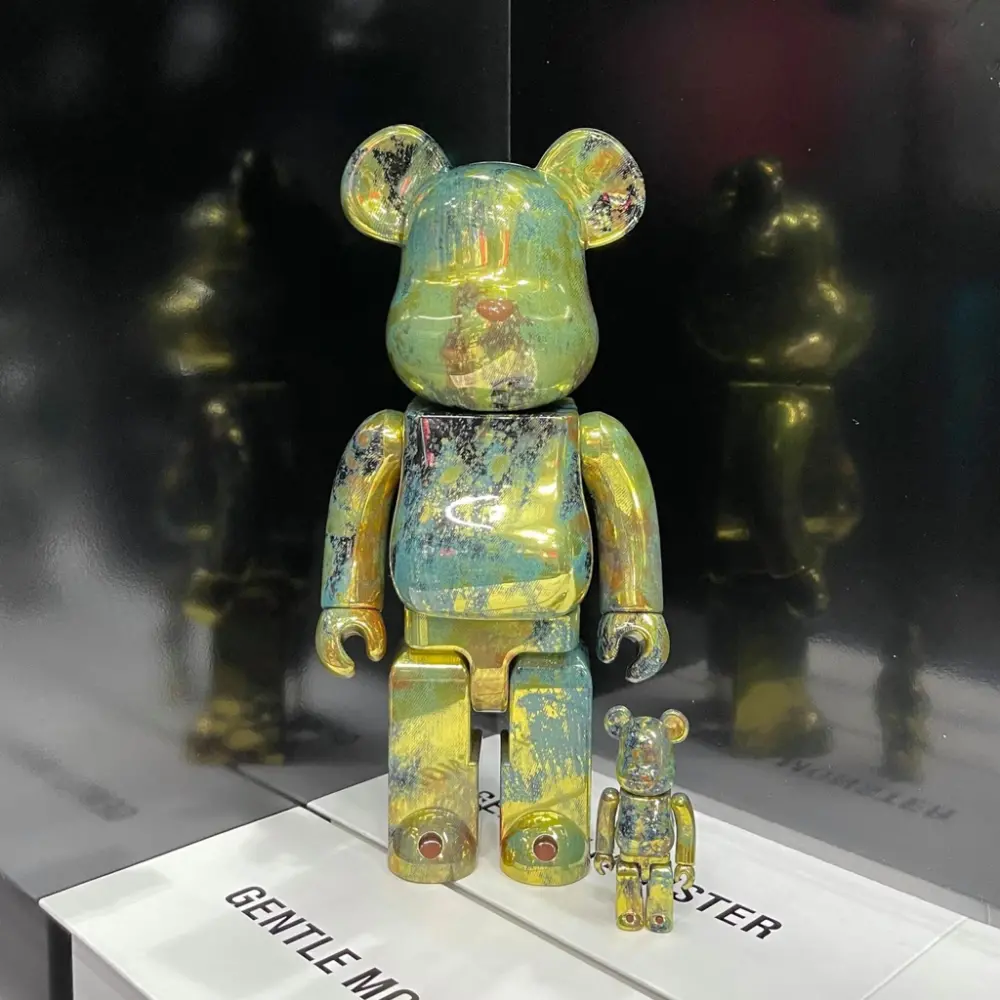 Mô hình Bearbrick Pushead Gold 400% + 100% - Ảnh 3