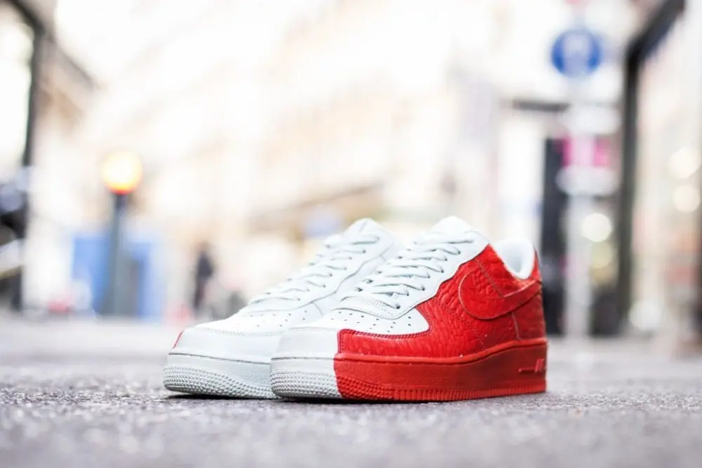 Giày Nike Air Force 1 Low Split Grey Red 905345-005 - Ảnh 4