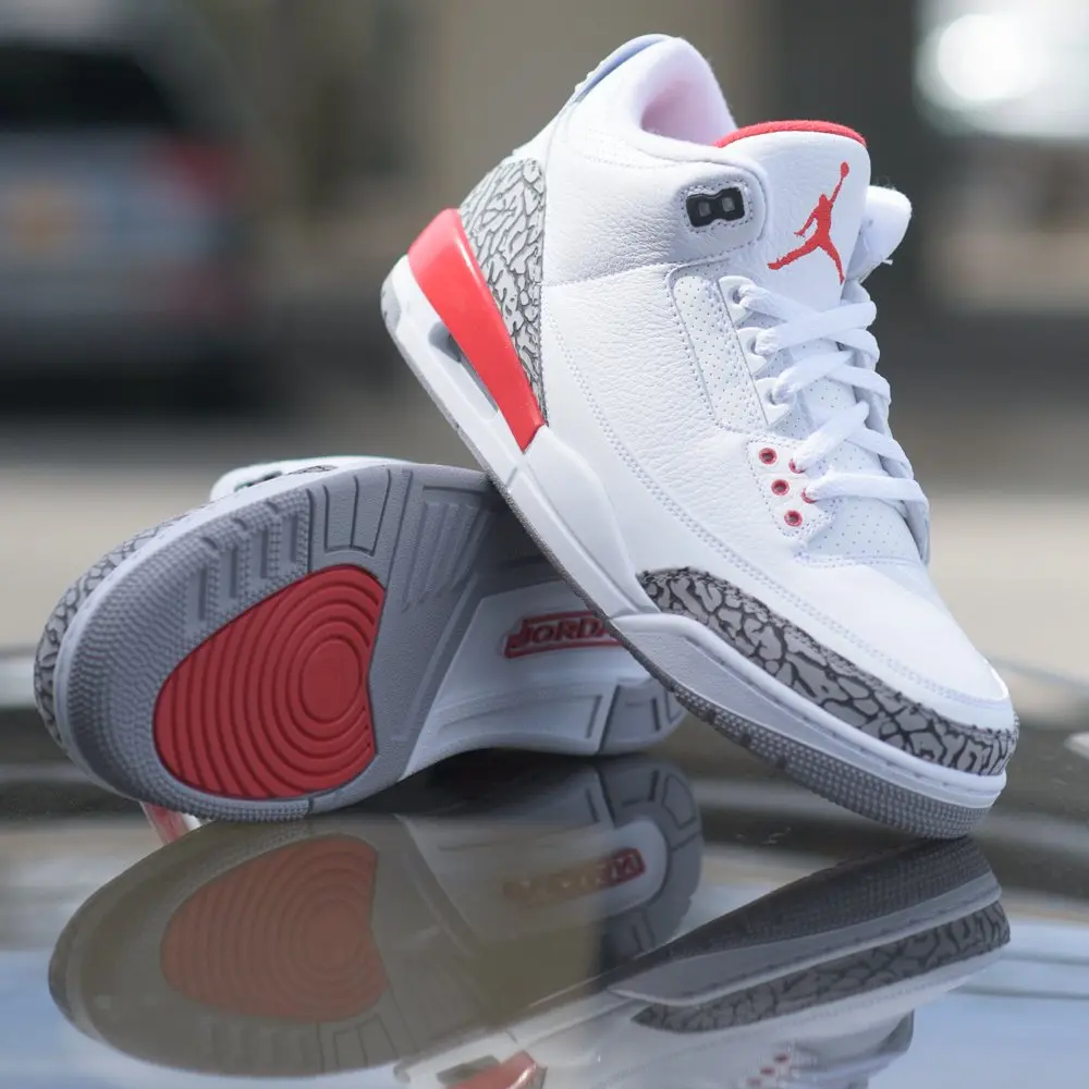 Giày Nike Air Jordan 3 Retro GS 'Hall of Fame' 398614-116 - Ảnh 4