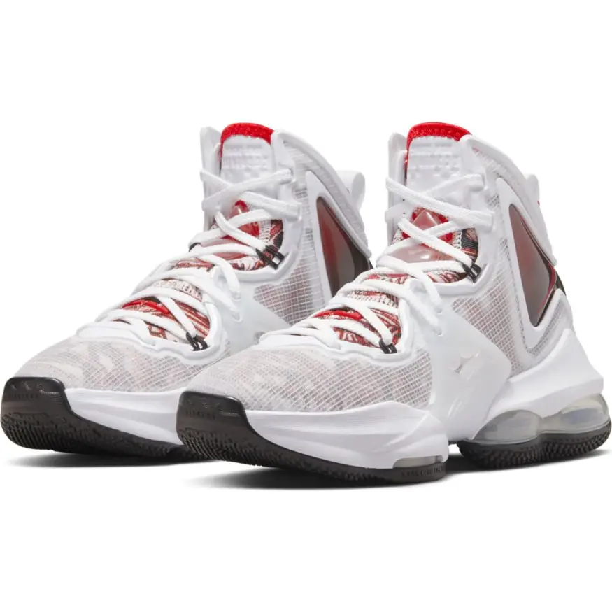 Giày Nike LeBron 19 'White Black Red Enfant' GS DD0418-101 - Ảnh 4