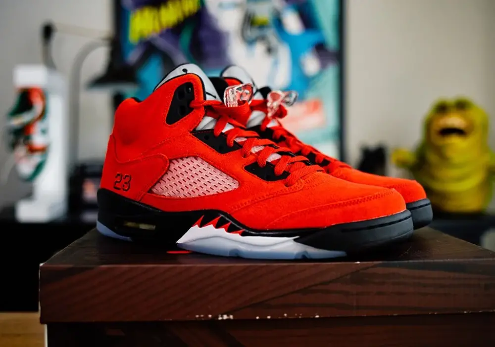Giày Air Jordan 5 Retro 'Raging Bull' 2021 DD0587-600 - Ảnh 5