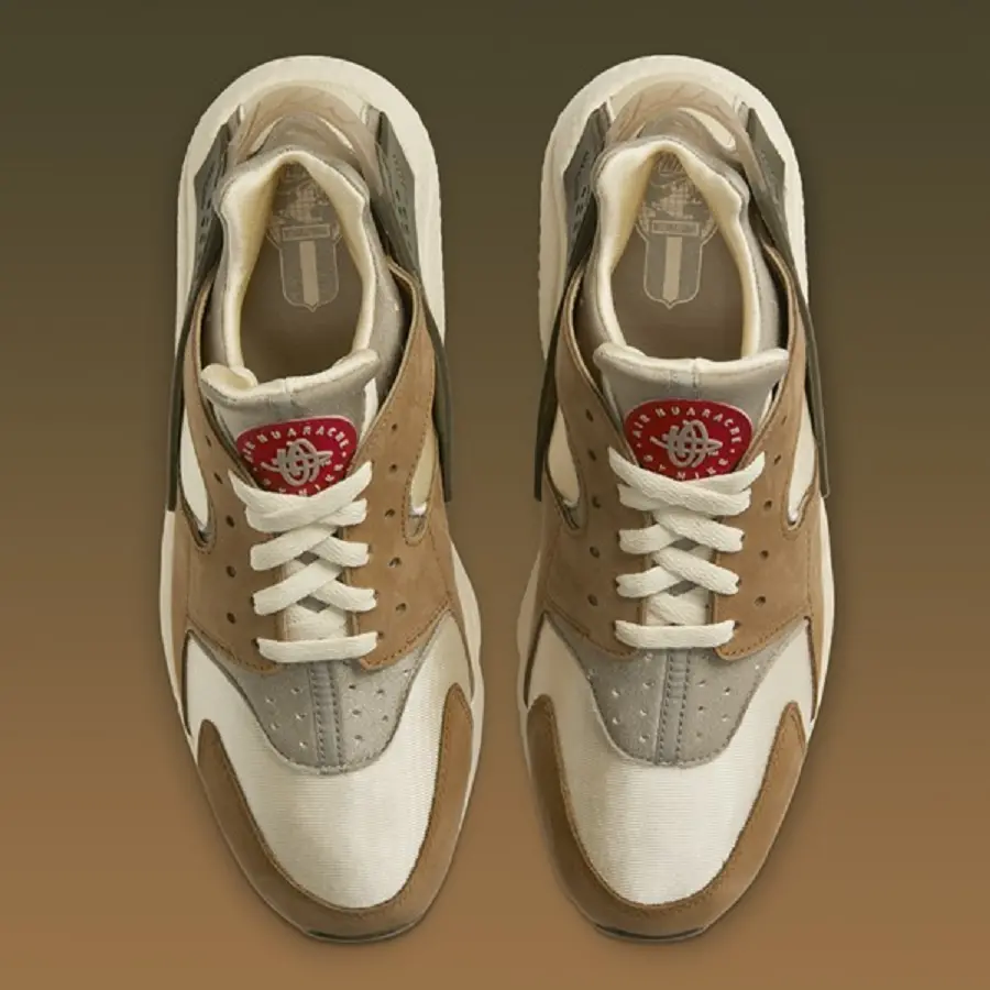 Giày Nike Stussy x Air Huarache LE ‘Desert Oak’ 2021 DD1381-200 - Ảnh 5