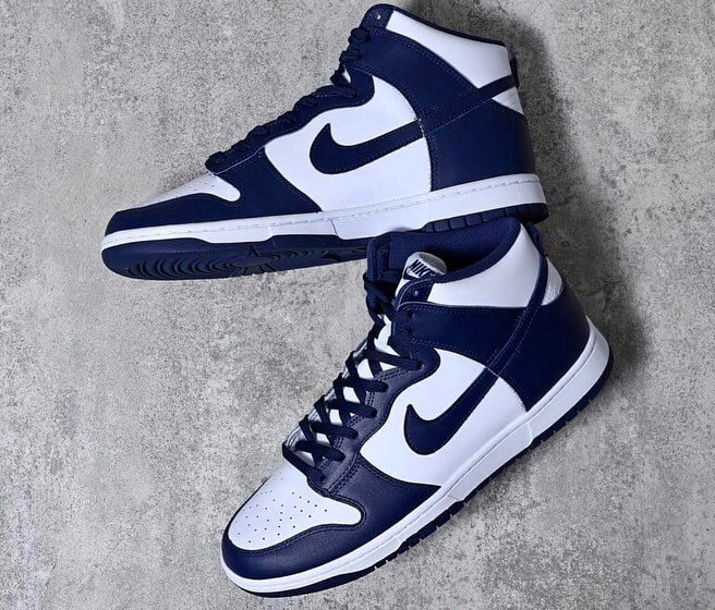 Giày Nike Dunk High 'Midnight Navy' DD1399-104 - Ảnh 2
