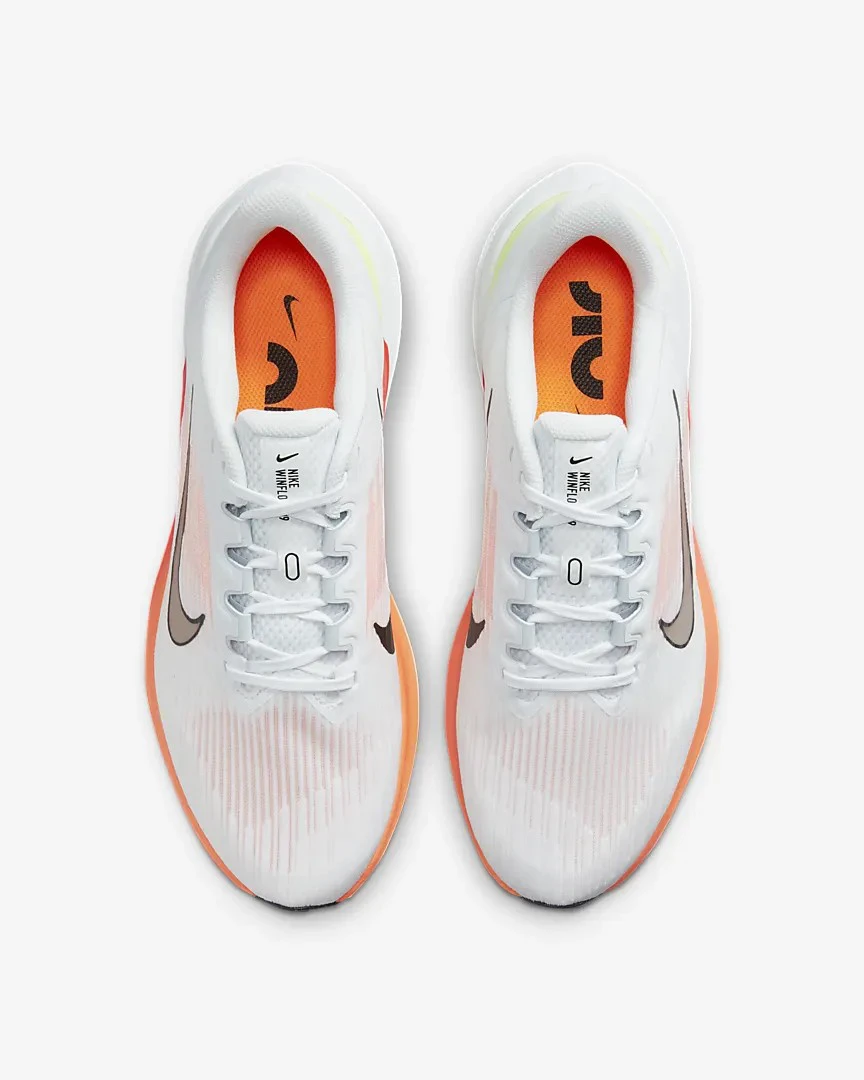 Giày Nike Air Winflo 9 'White Black Total Orange' DD6203-100 - Ảnh 10