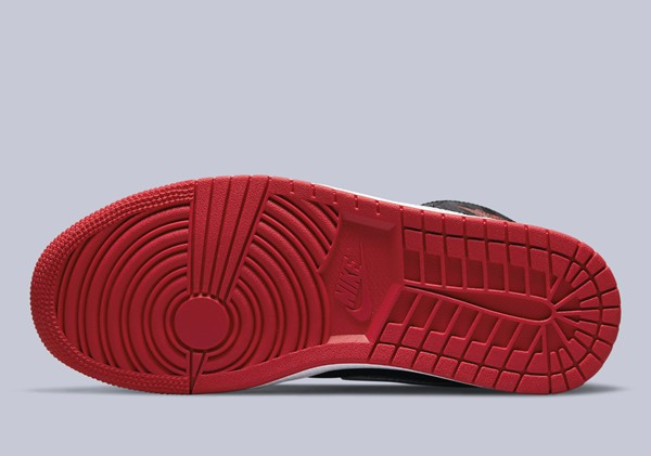 Giày Nike Air Jordan 1 Mid SE Utility 'White Black Gym Red' DD9338-016 - Ảnh 2