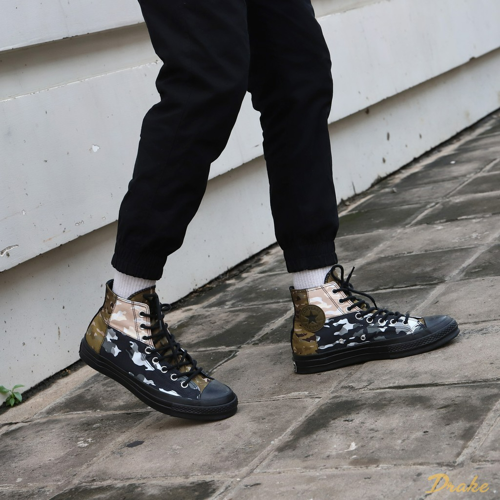 Giày Converse Chuck 70 High 'Patchwork Blocked Camo Black' 165912C - Ảnh 6