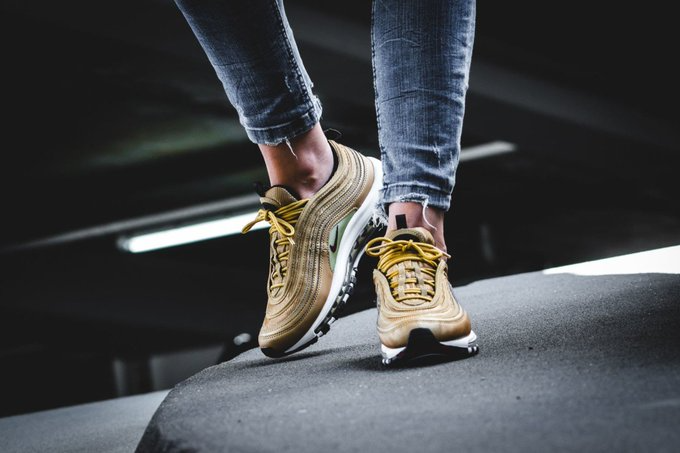 Giày Nike Air Max 97 OG QS Metallic Gold 884421-700 - Ảnh 5