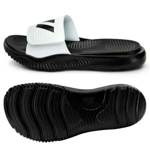 Dép Adidas Alphabounce Slippers Synthetic Sandals 'White Black' FZ0388 - Ảnh 7