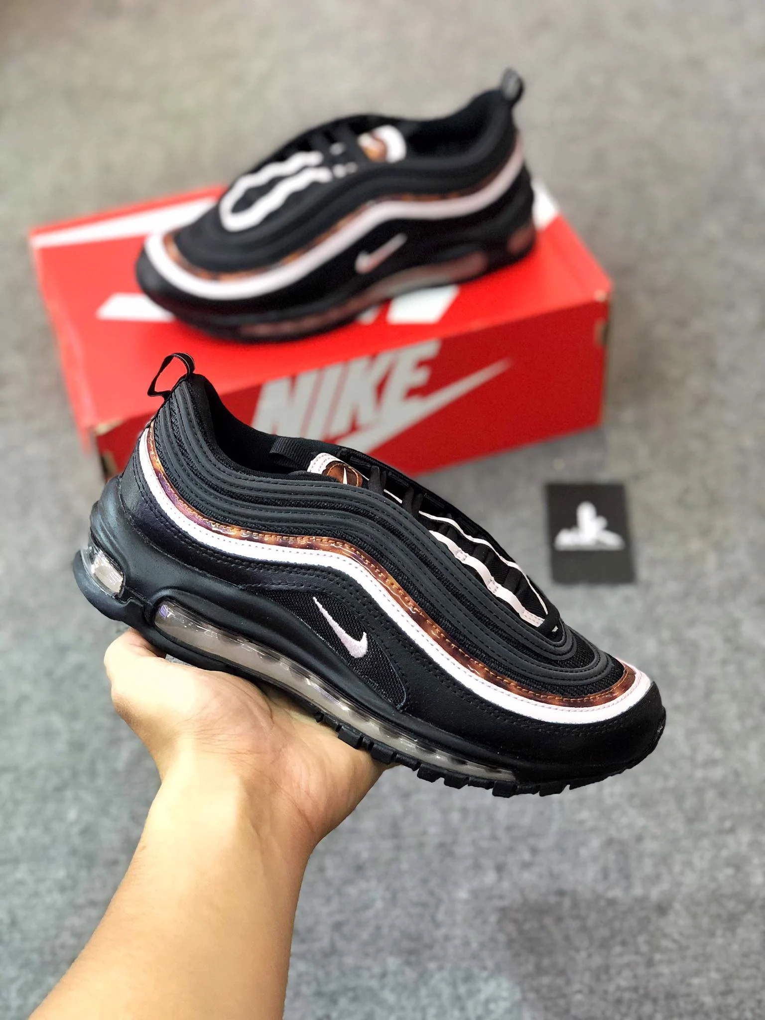 Giày Nike Air Max 97 Black Woodgrain CU4751-001 - Ảnh 2