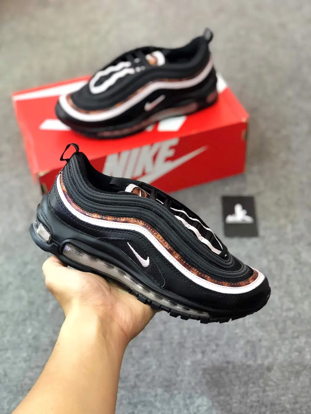Alternative view of Giày Nike Air Max 97 Black Woodgrain CU4751-001