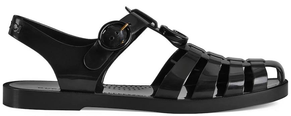 Dép Gucci Sandal With Double G 'Black' 674132-JFM00-1000