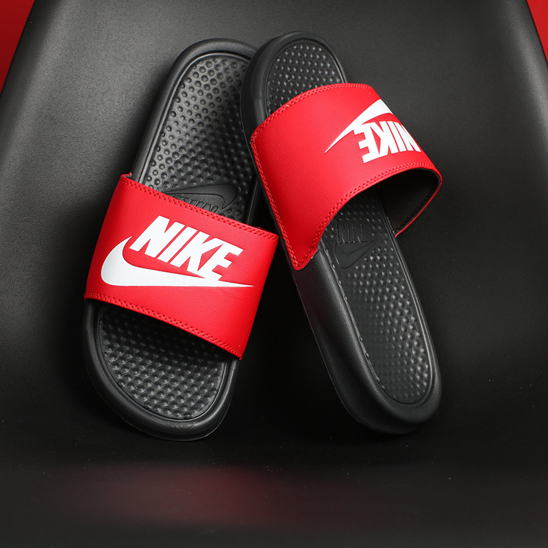 Dép Nike Benassi JDI Slide 'Black University Red' 343880-026 - Ảnh 2